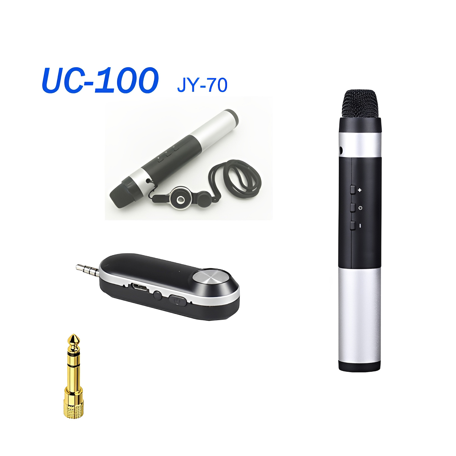 ELEGAUDIO UC-100 JY-70 dual-channel UHF wireless microphone system