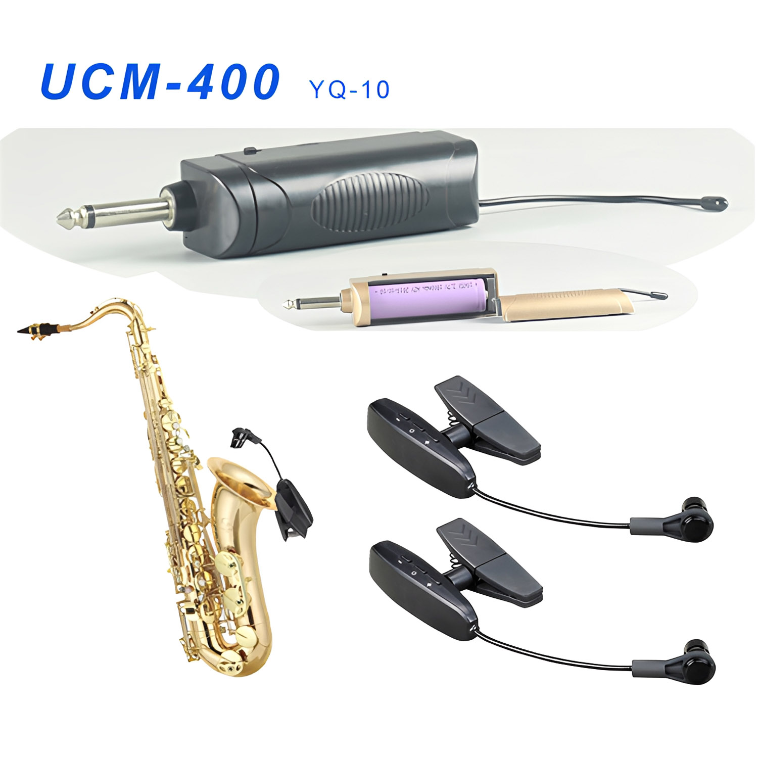 ELEGAUDIO UCM-300 / UCM-400 YQ-10 dual-channel UHF wireless microphone system