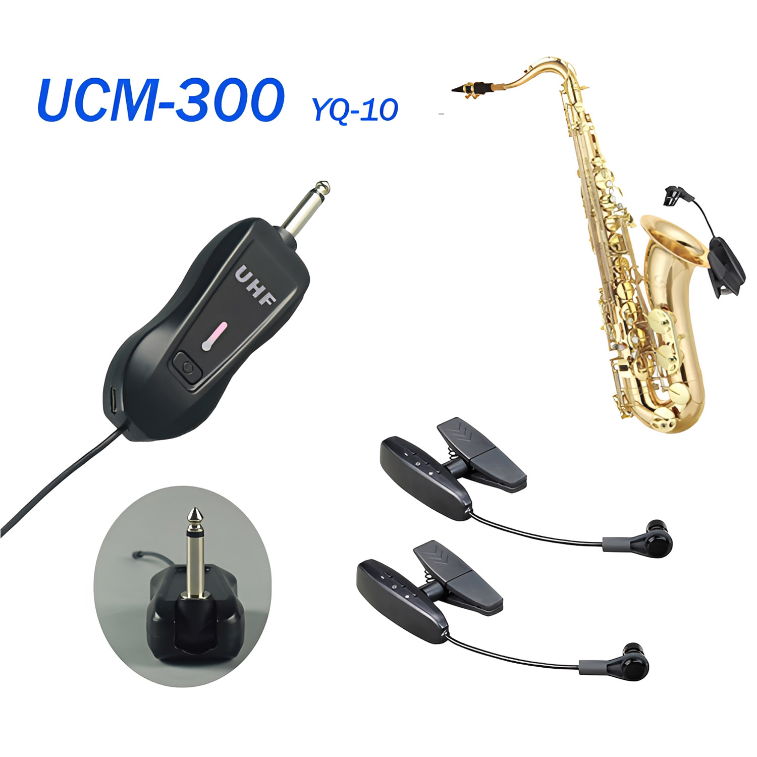 ELEGAUDIO UCM-300 / UCM-400 YQ-10 dual-channel UHF wireless microphone system