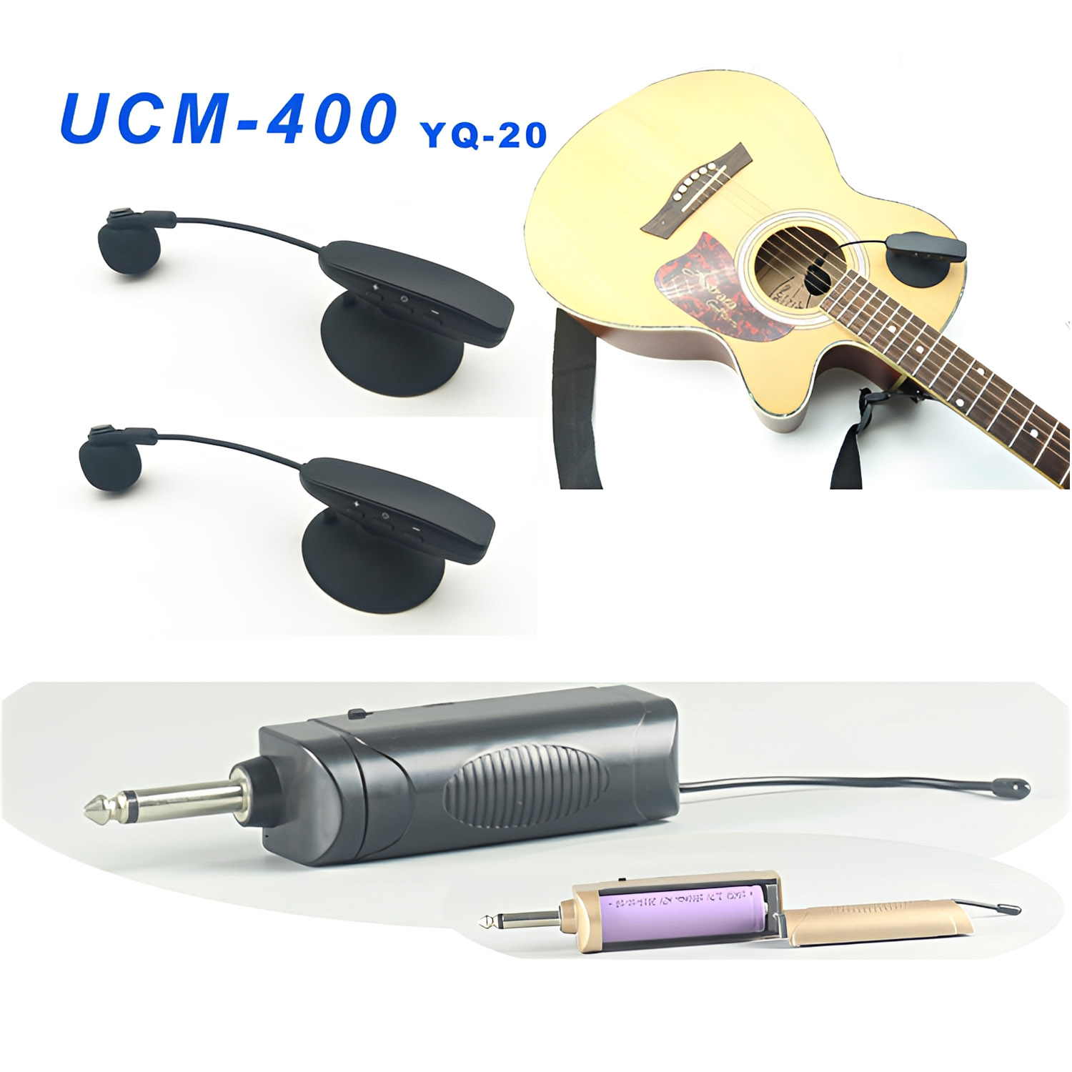 ELEGAUDIO UCM-300 YQ-20 dual-channel UHF wireless microphone system
