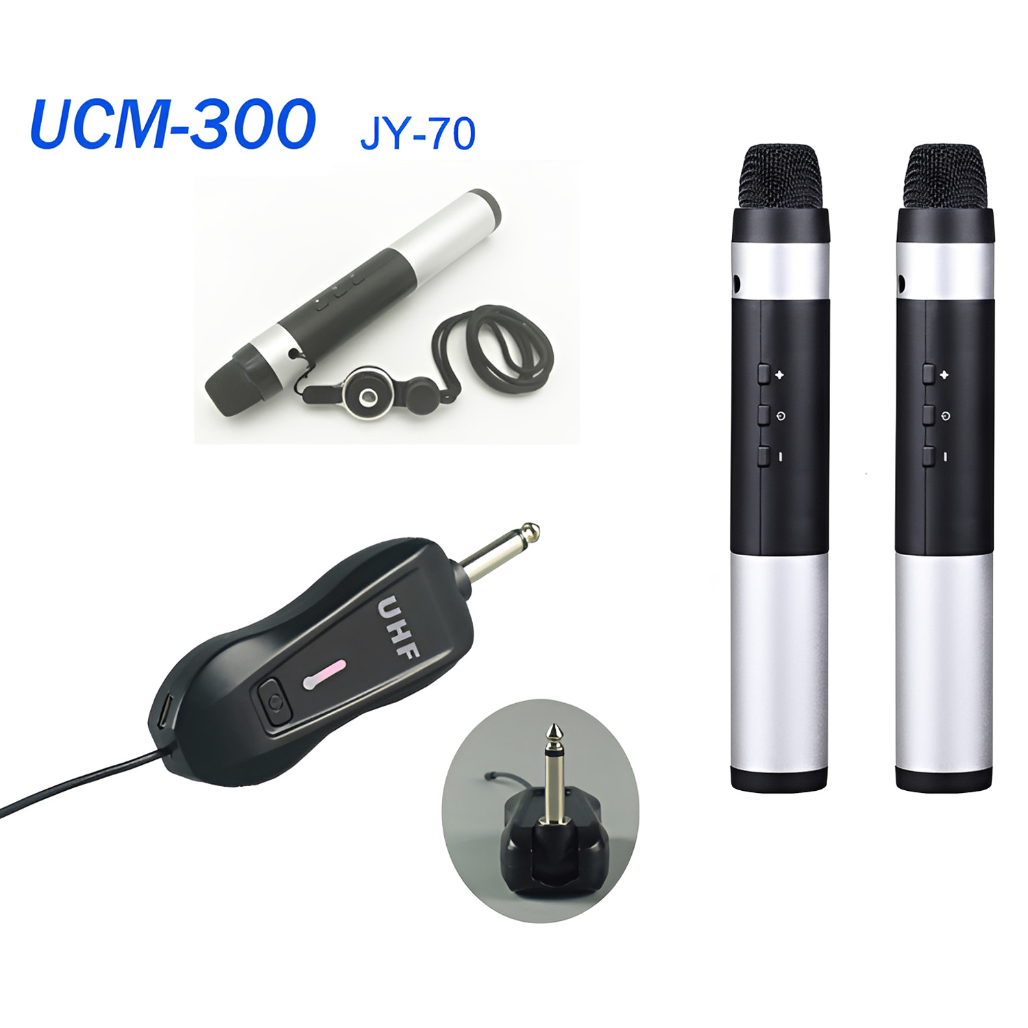 ELEGAUDIO UCM-300/UCM-400 JY-70 dual-channel UHF education microphone system