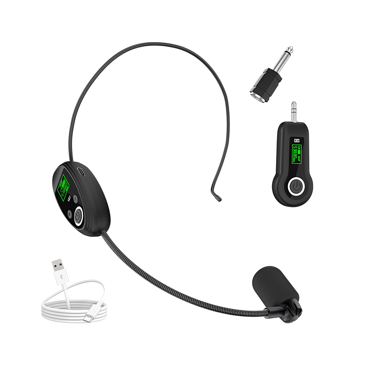 ELEGAUDIO TR11 rechargeable wireless headset microphone system