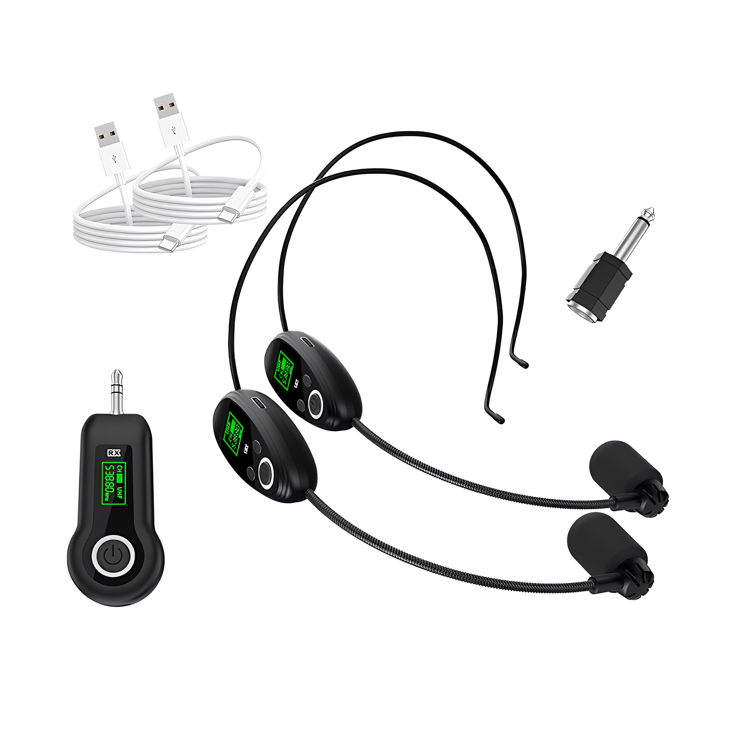ELEGAUDIO TR12 rechargeable wireless headset microphone system