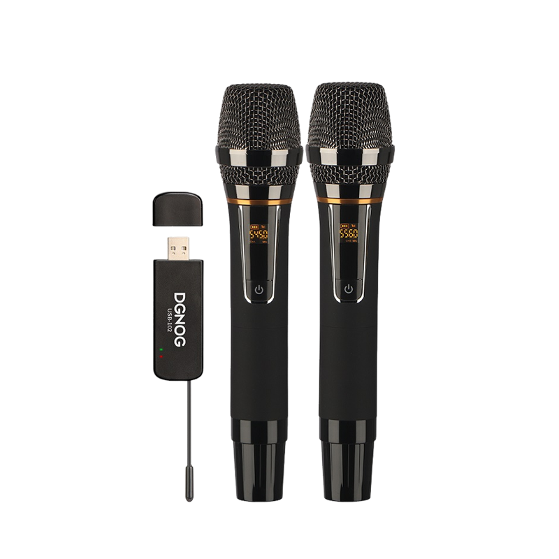 USB-102 2 Channels UHF Wireless Microphone