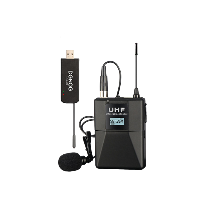 USB-101T 1 Channel UHF Universal Wireless Microphone Collar Clip