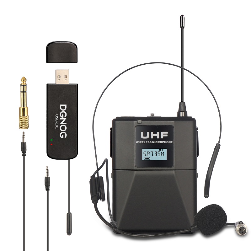 ELEGAUDIO USB-101H 1-channel UHF wireless headset microphone system