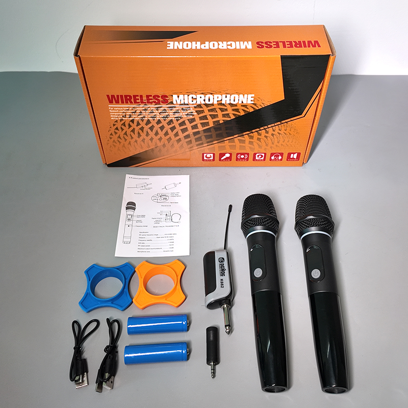 ELEGAUDIO YX-296U 2-channel rechargeable UHF wireless microphone system