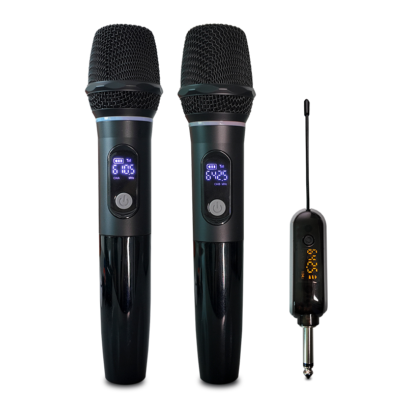 ELEGAUDIO YX-296U 2-channel rechargeable UHF wireless microphone system