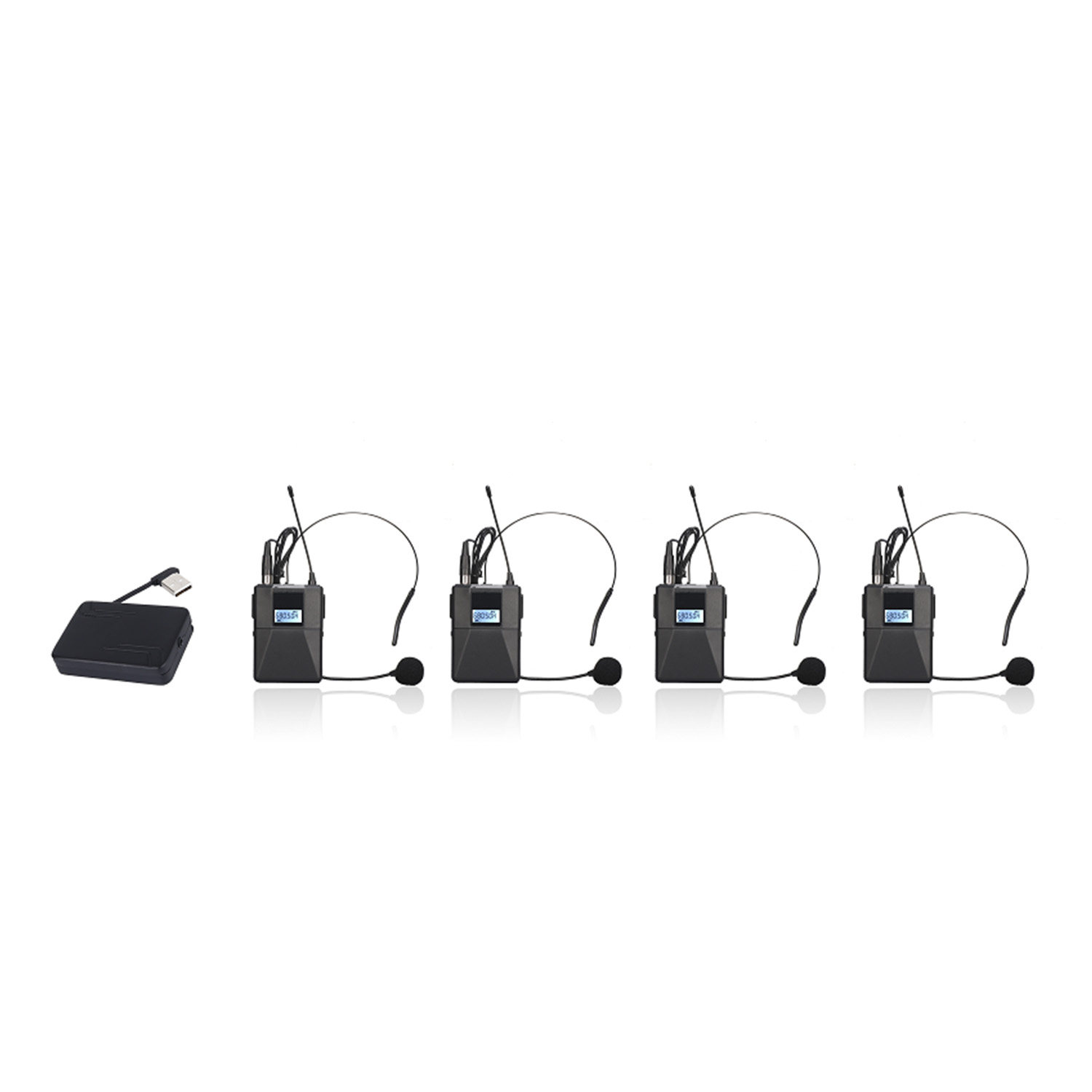 ELEGAUDIO USB-104 four-channel UHF wireless microphone receiver