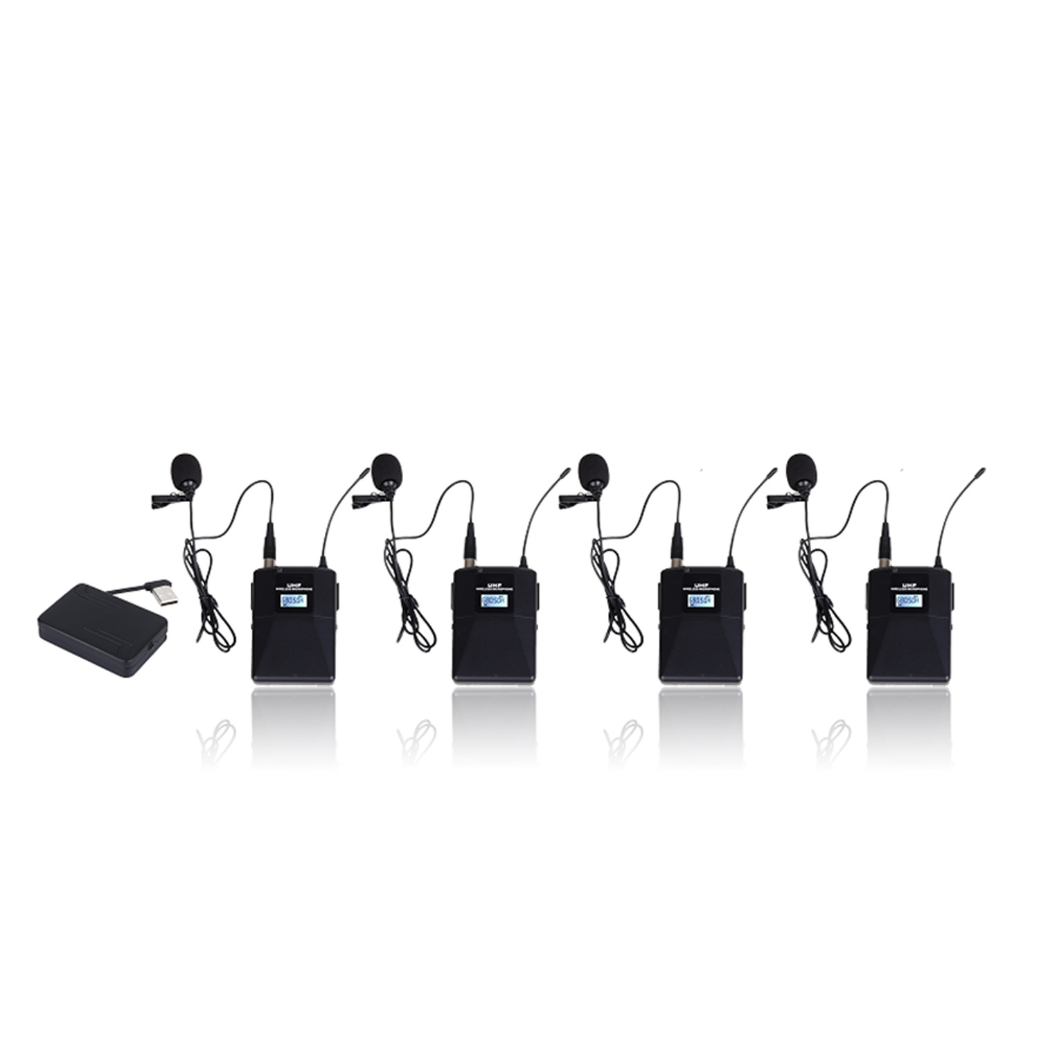 ELEGAUDIO USB-104 four-channel UHF wireless microphone receiver