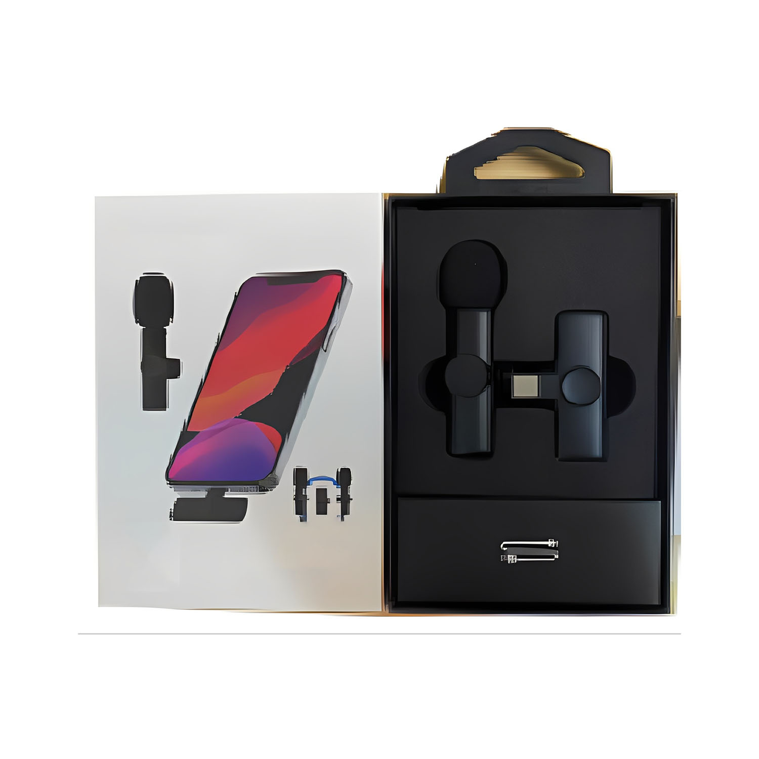 ELEGAUDIO K2 Apple dual wireless lavalier microphone system