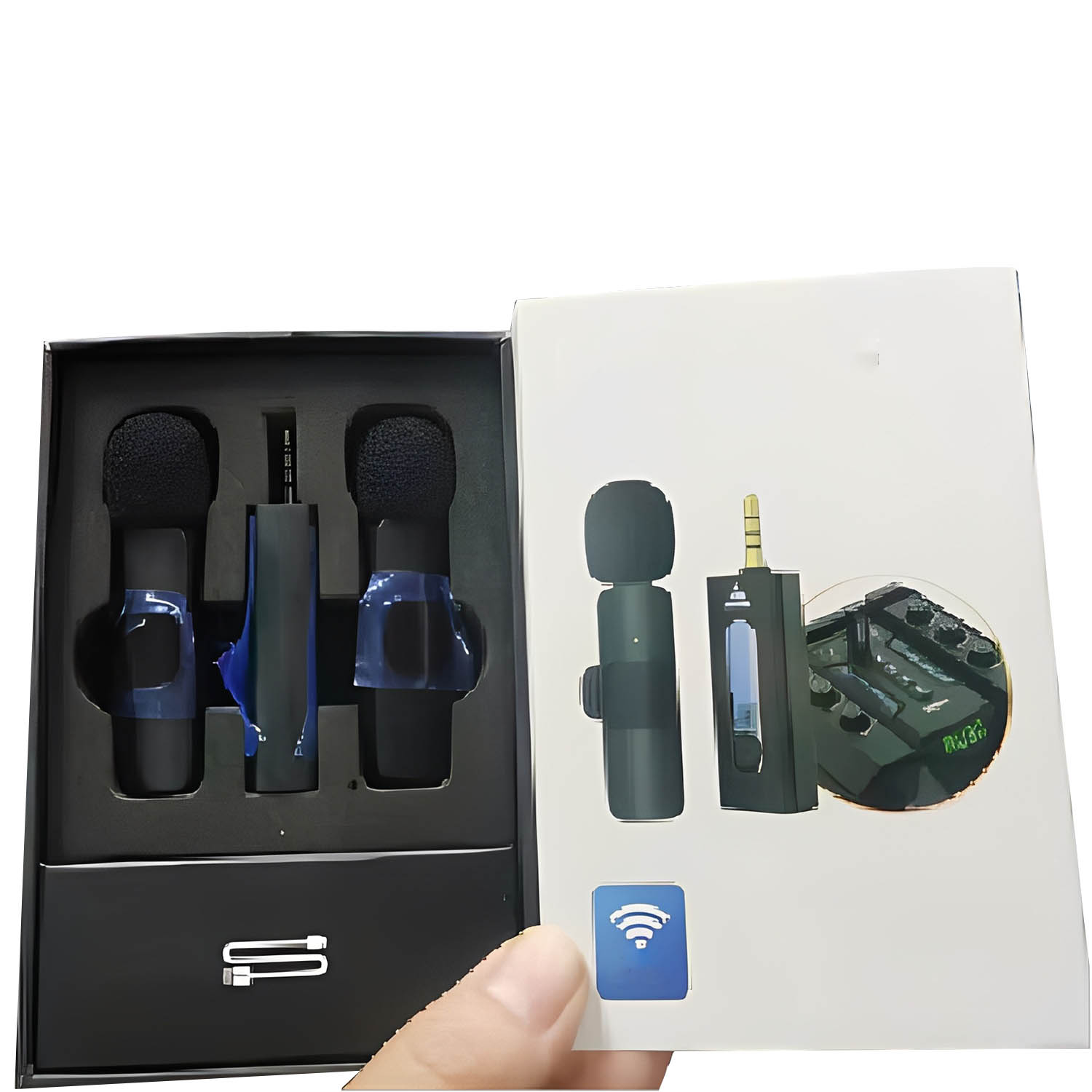 ELEGAUDIO K35 dual wireless lavalier microphone system