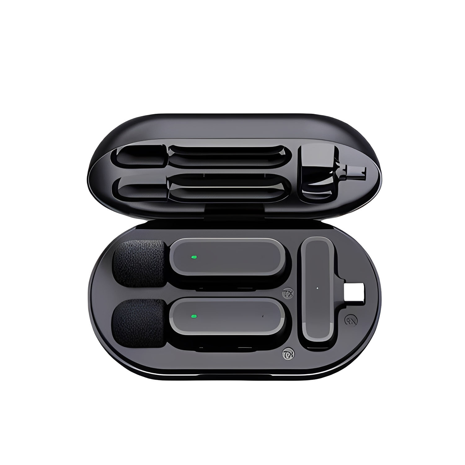ELEGAUDIO K61 dual wireless lavalier microphone system