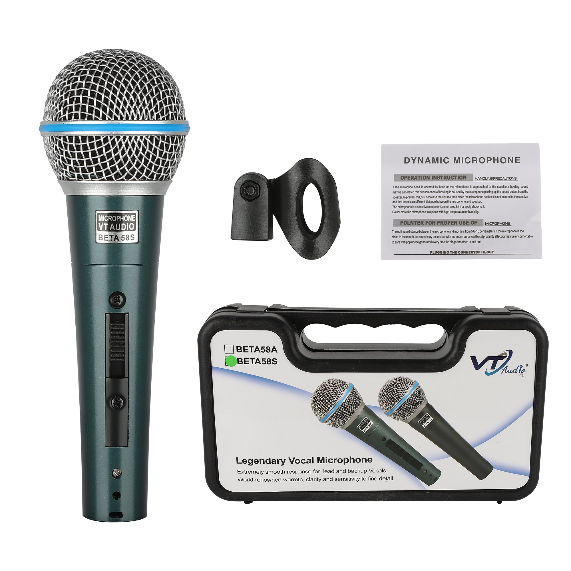 ELEGAUDIO BETA 58S supercardioid wired dynamic vocal microphone
