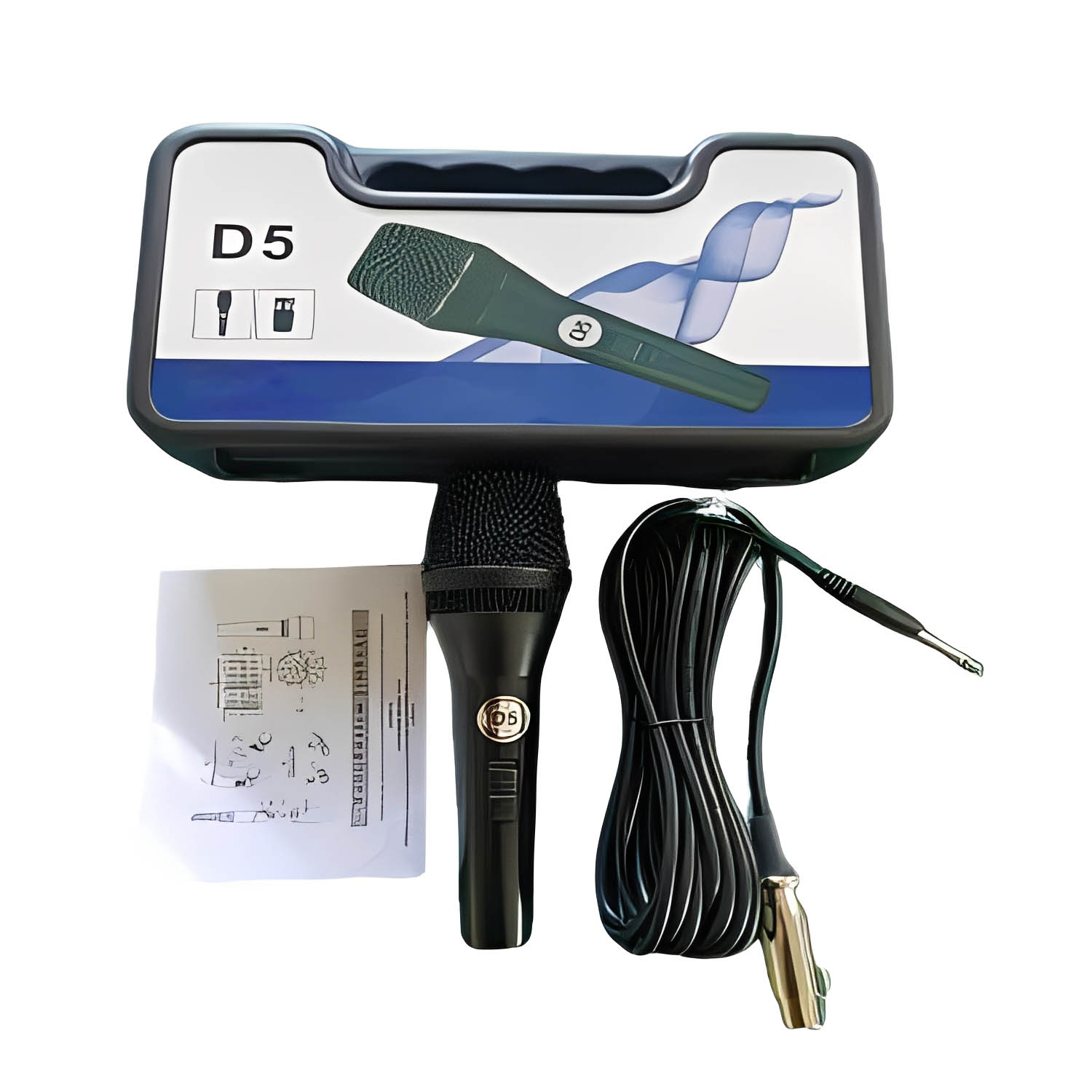 ELEGAUDIO DG-D5 supercardioid wired dynamic vocal microphone view 3