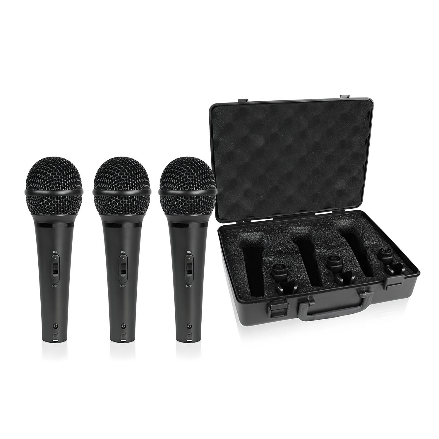 XM1800S three-pack supercardioid handheld dynamic microphones view 2