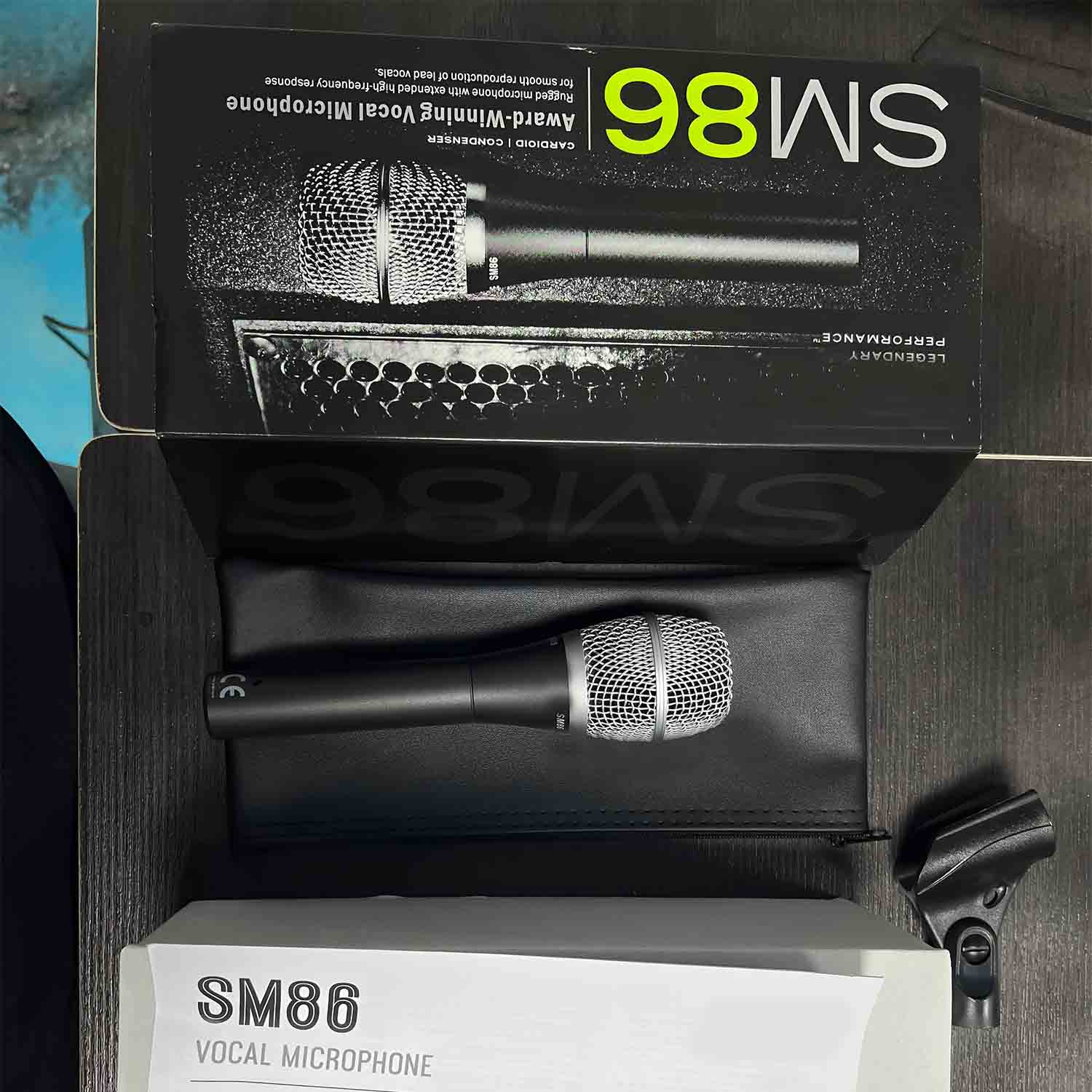 SM86 cardioid wired condenser vocal microphone for stage performance view 5