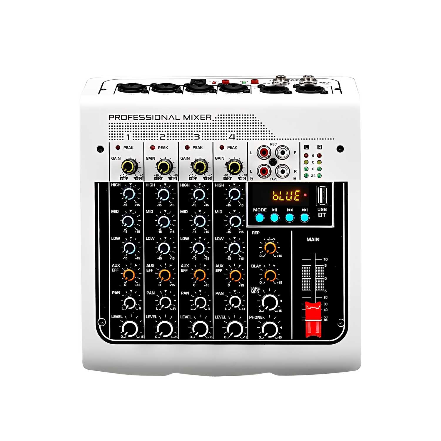 ELEGAUDIO MIX-400 four-channel Bluetooth audio mixer view 1