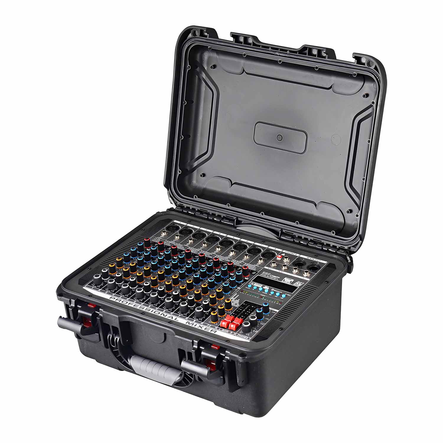 ELEGAUDIO FBX-08 eight-channel compact DSP mixer view 1
