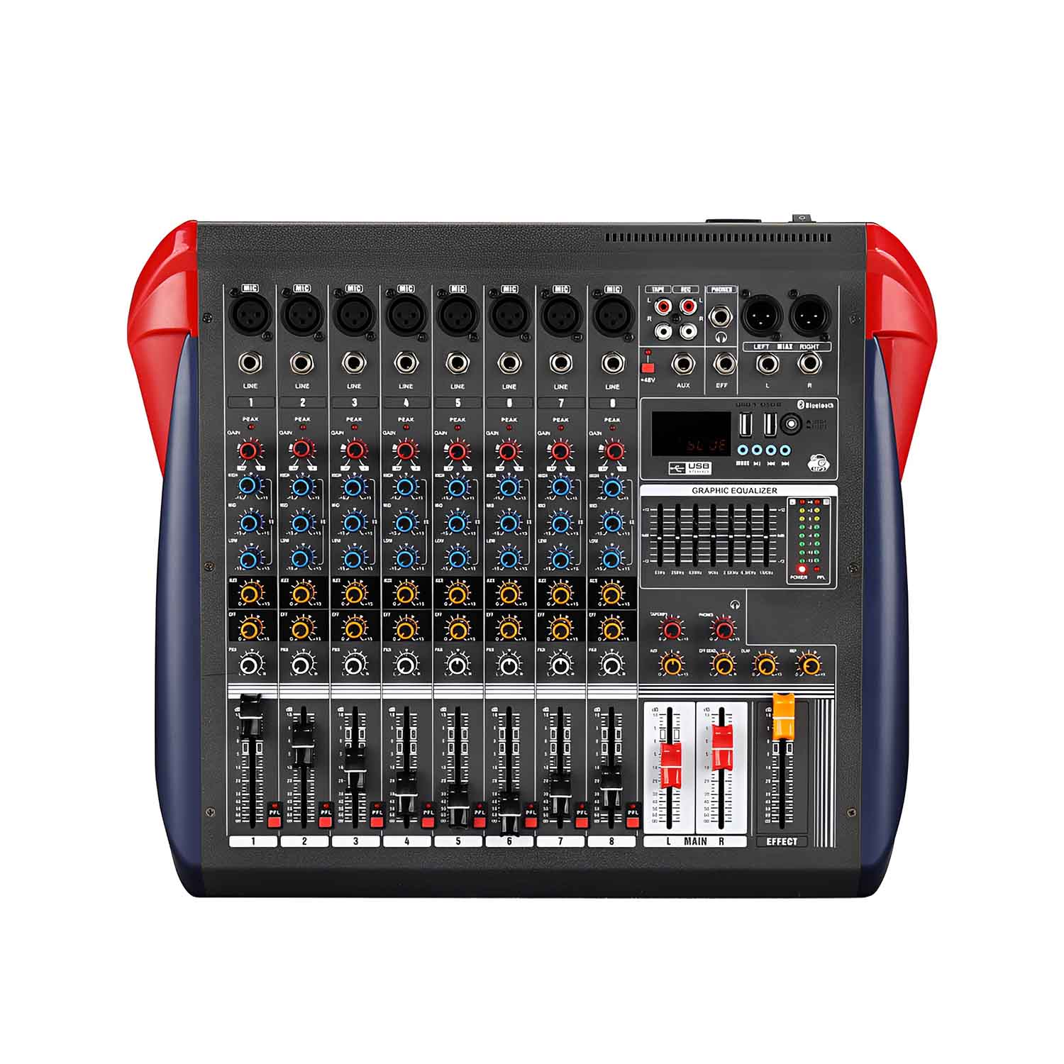 ELEGAUDIO LX12 12-channel DSP Bluetooth mixer view 1