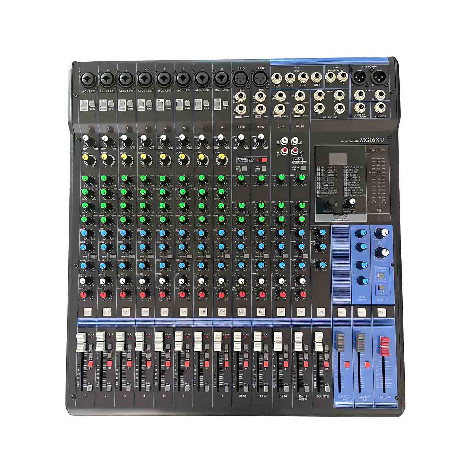 ELEGAUDIO MG16XU 16-channel professional USB mixer view 1