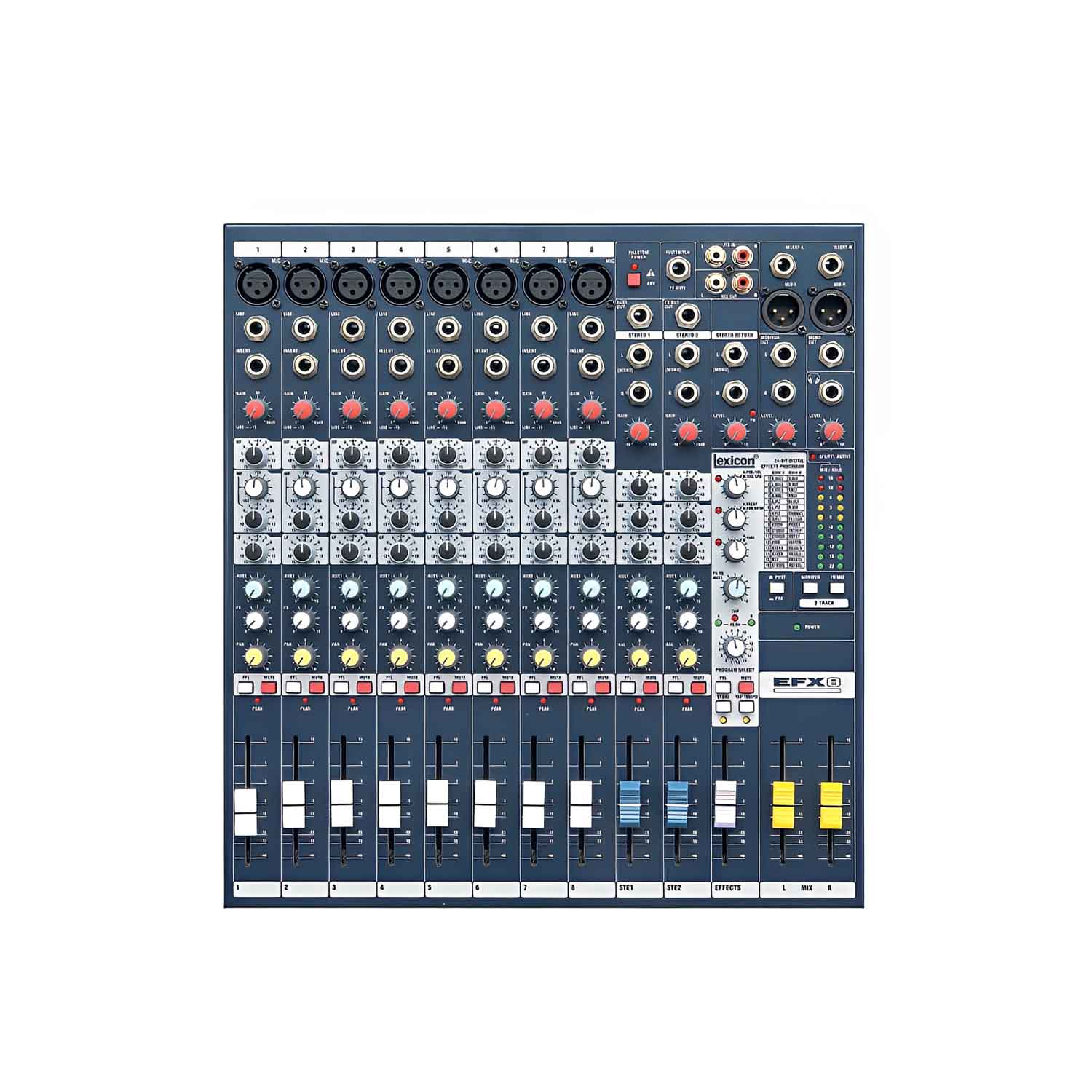 ELEGAUDIO EFX8 8-channel professional effects mixer view 1