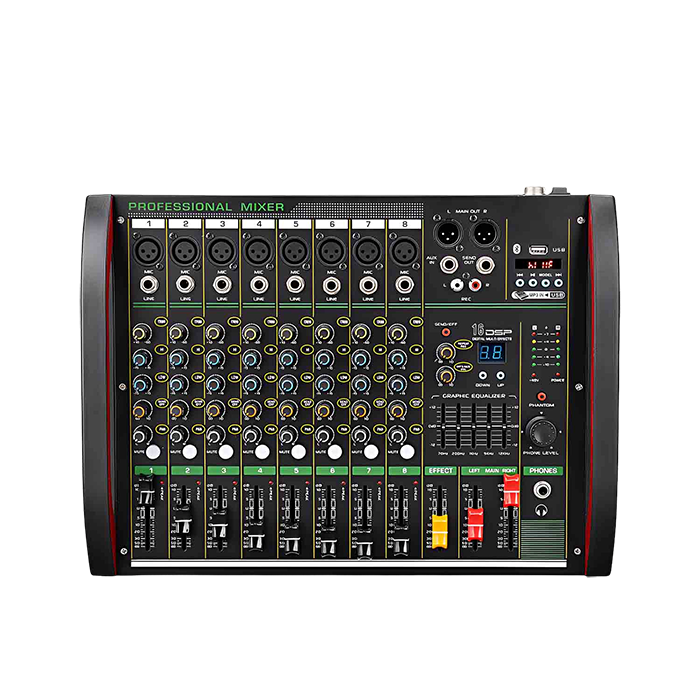 M8 8-Channel Professional Mixing Console