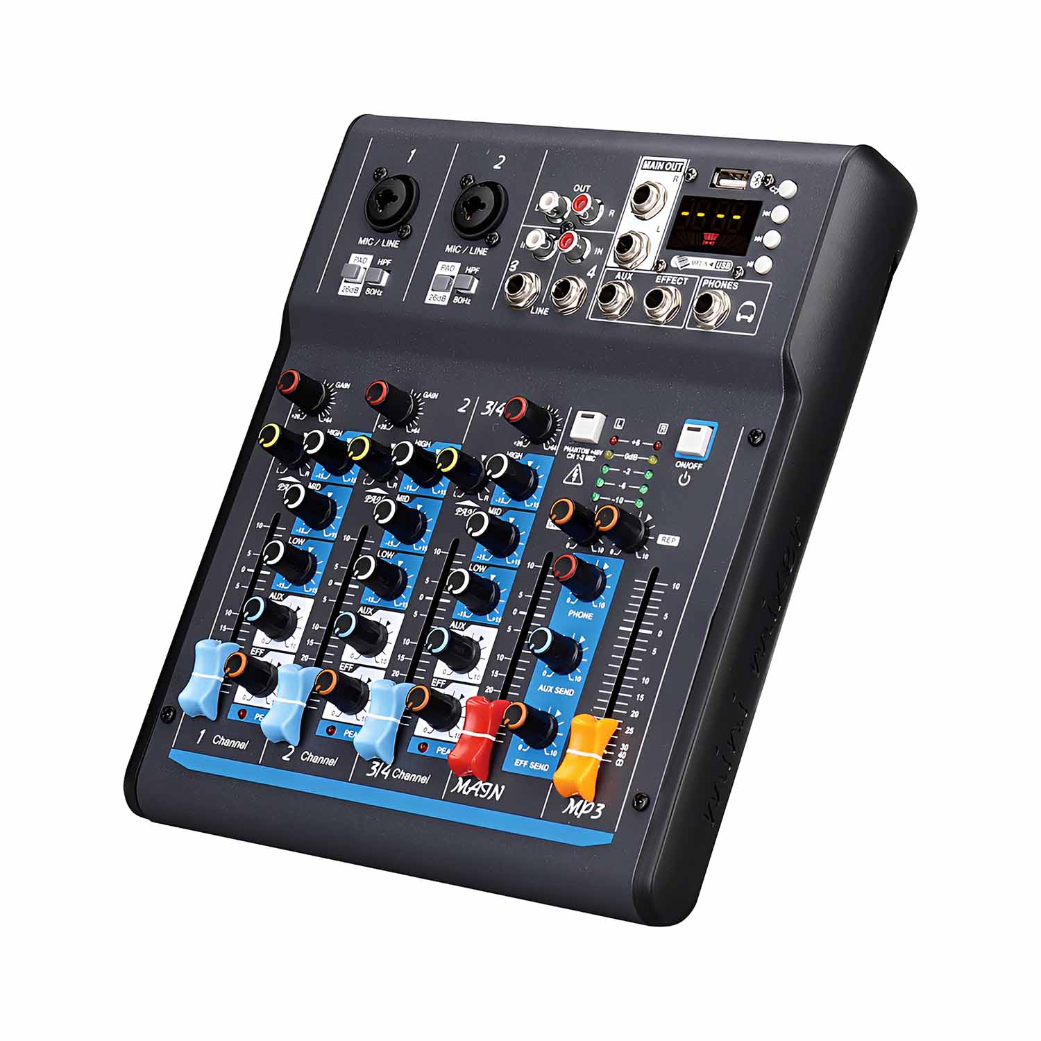 ELEGAUDIO NX8 8-channel Bluetooth audio mixer view 2