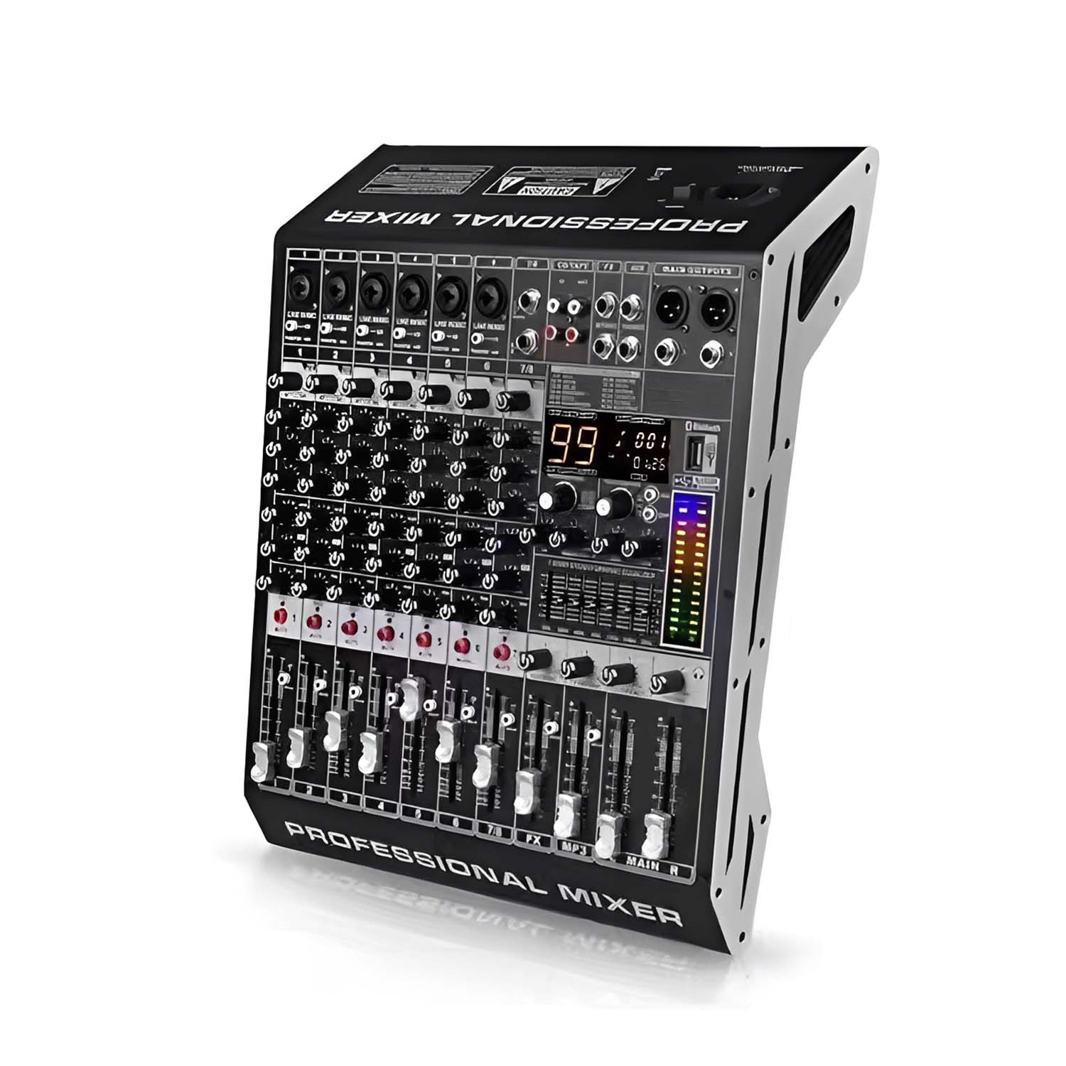 ELEGAUDIO D6 6-channel professional DSP mixer view 1