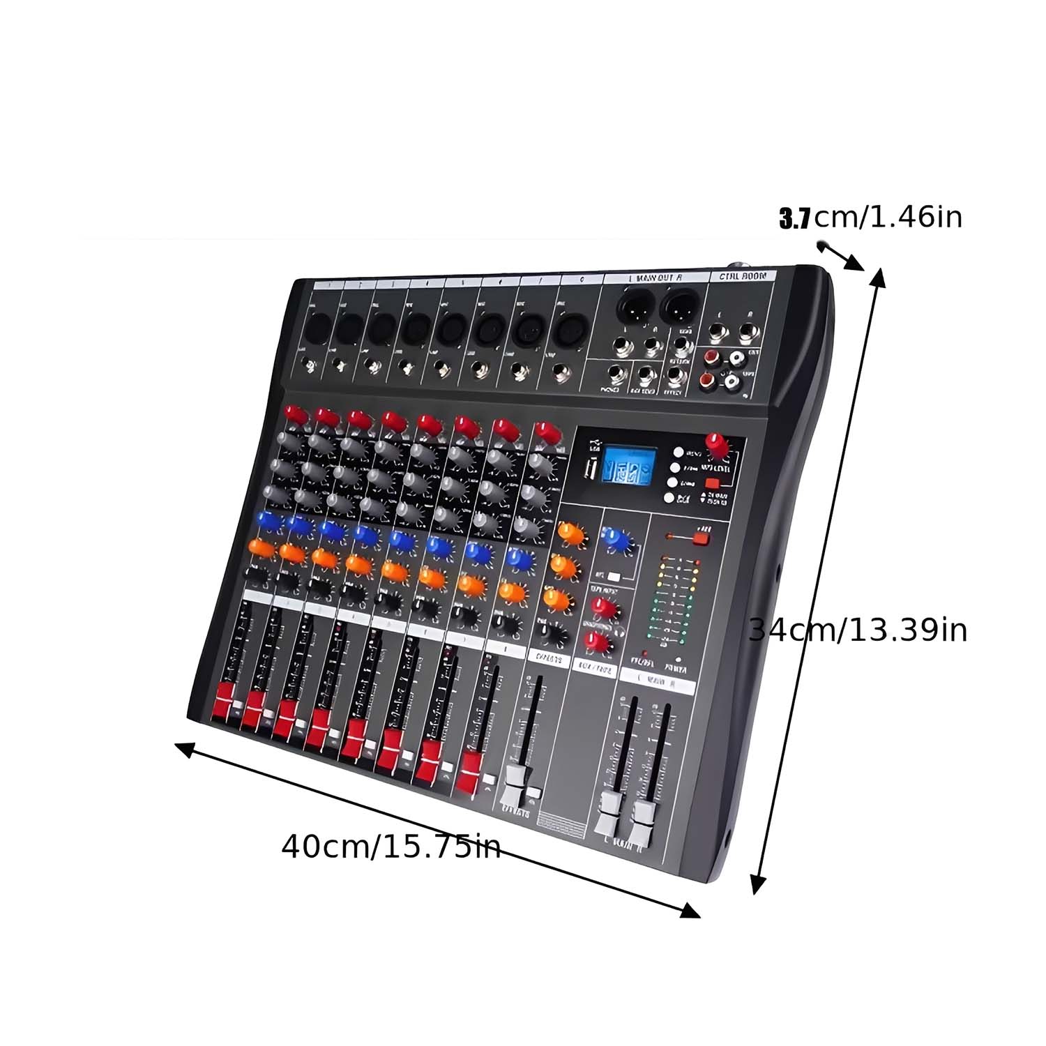 ELEGAUDIO CT8 8-channel professional analog mixer view 1