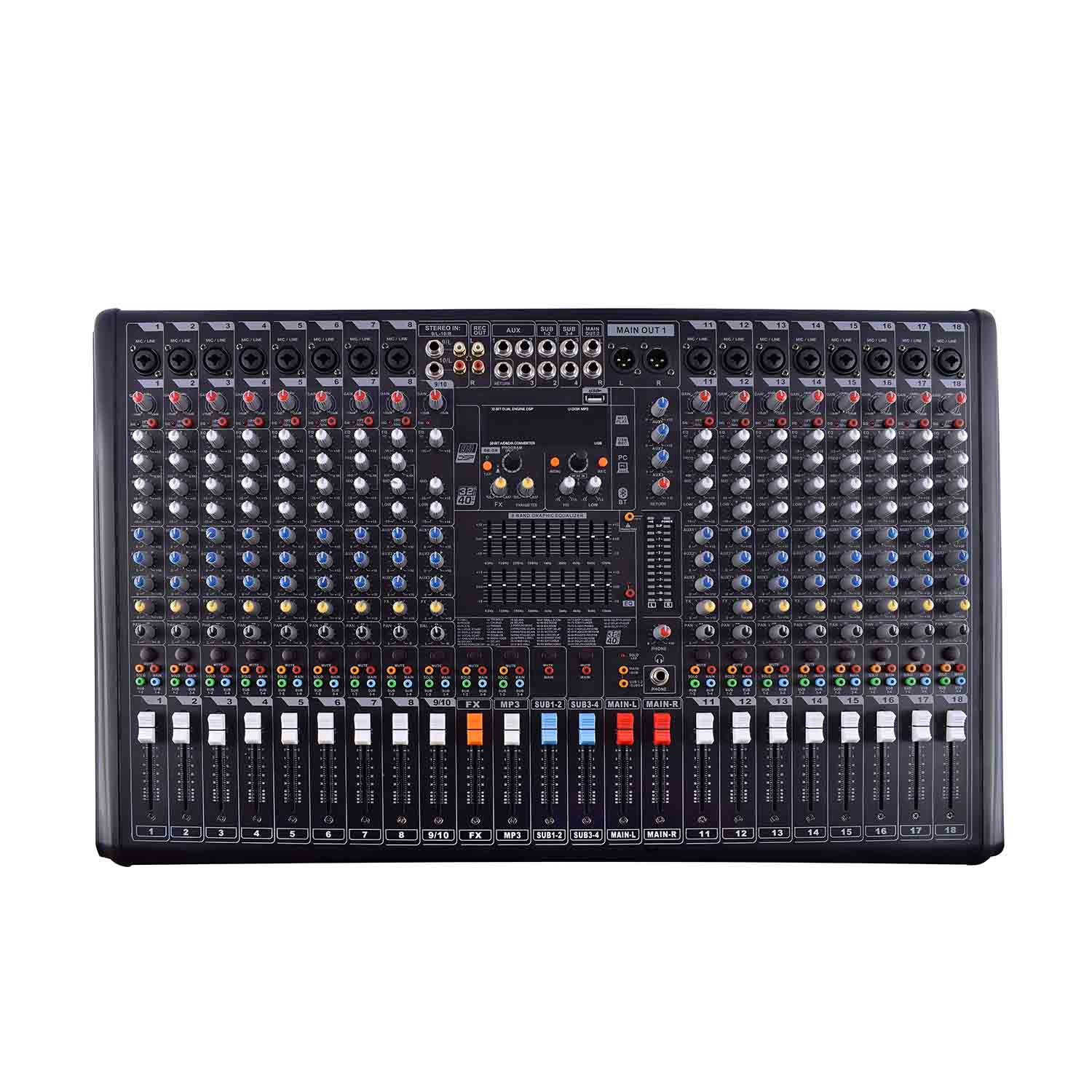 ELEGAUDIO MB3204FX 32-channel professional live mixer view 1