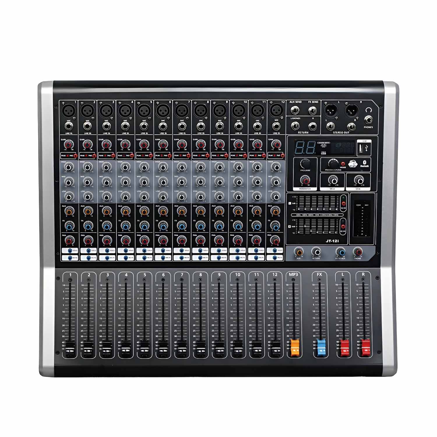 ELEGAUDIO JT-16i 16-channel professional DSP mixer view 1