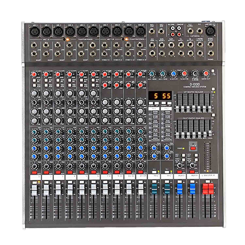 D-1000 10-Channel Professional Mixing Console