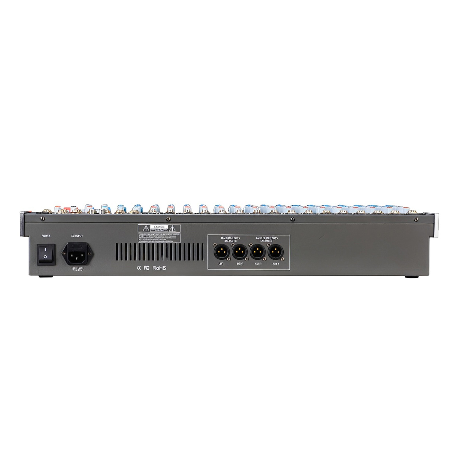 ELEGAUDIO D-1600 16-channel professional audio mixer view 3
