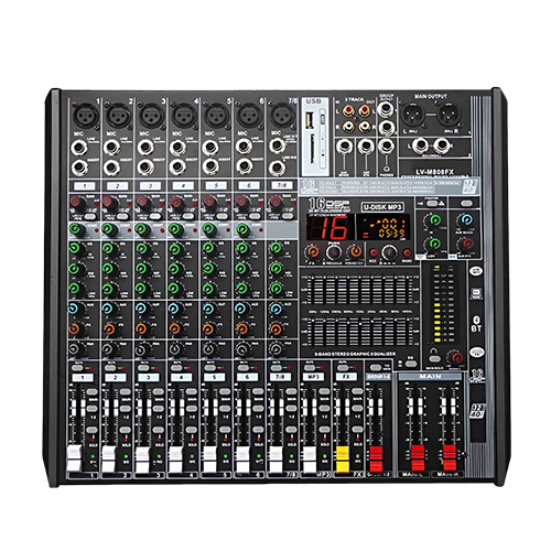 LV-M808FX Professional Mixing Console