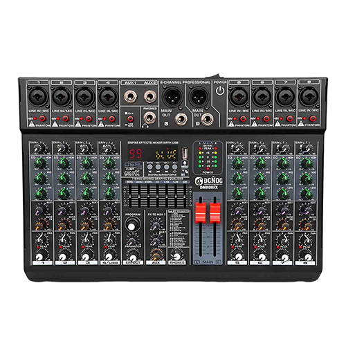 DMK08FX 8-Channel Professional Mixing Console