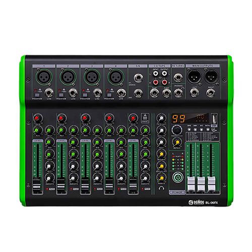 BL-06FX 6-Channel Professional Mixing Console