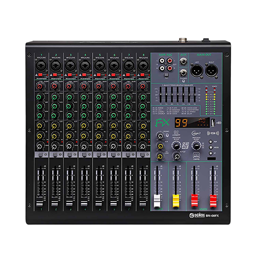 BN-08FX 8-Channel Professional Mixing Console