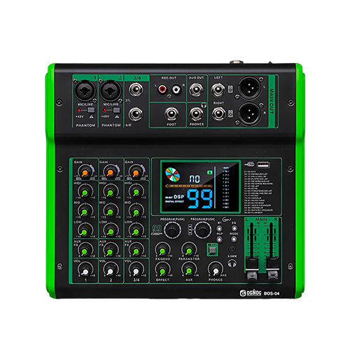 BOS-04 4-Channel Professional Mixing Console