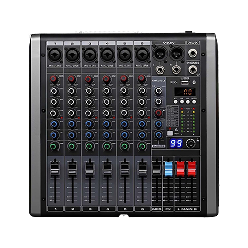 Q-6 6-Channel Professional Mixing Console