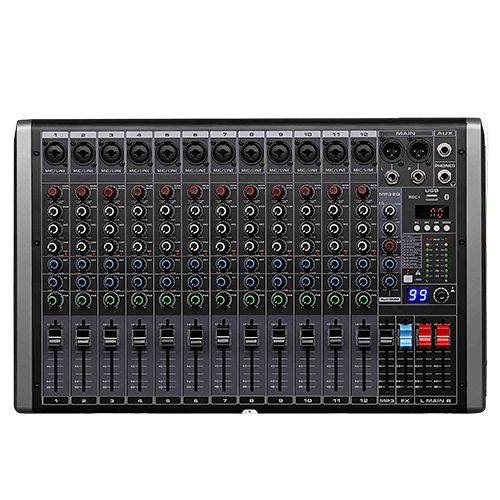 Q-12 12-Channel Professional Mixing Console