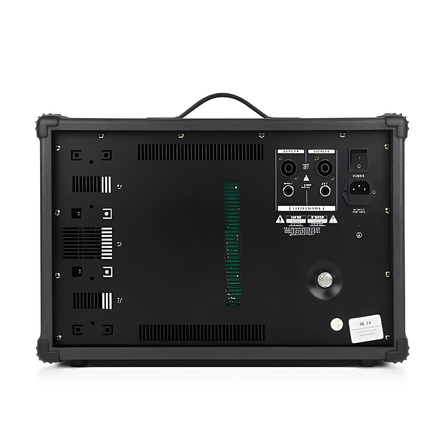 PM-1202 ten channel powered mixing console view 3