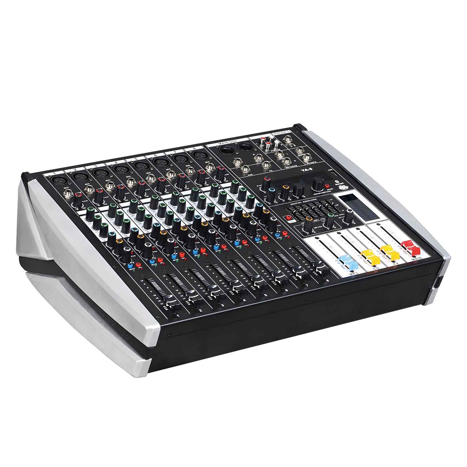 YA-6 professional powered mixing console view 3
