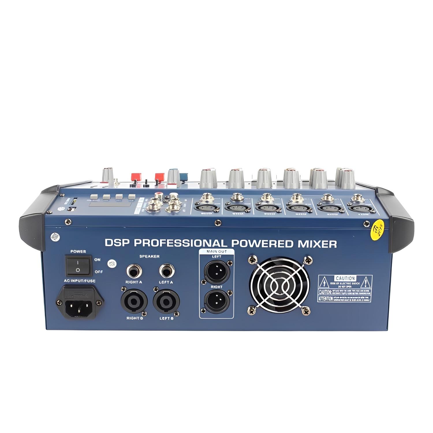 PMX-802D professional powered mixing console view 2