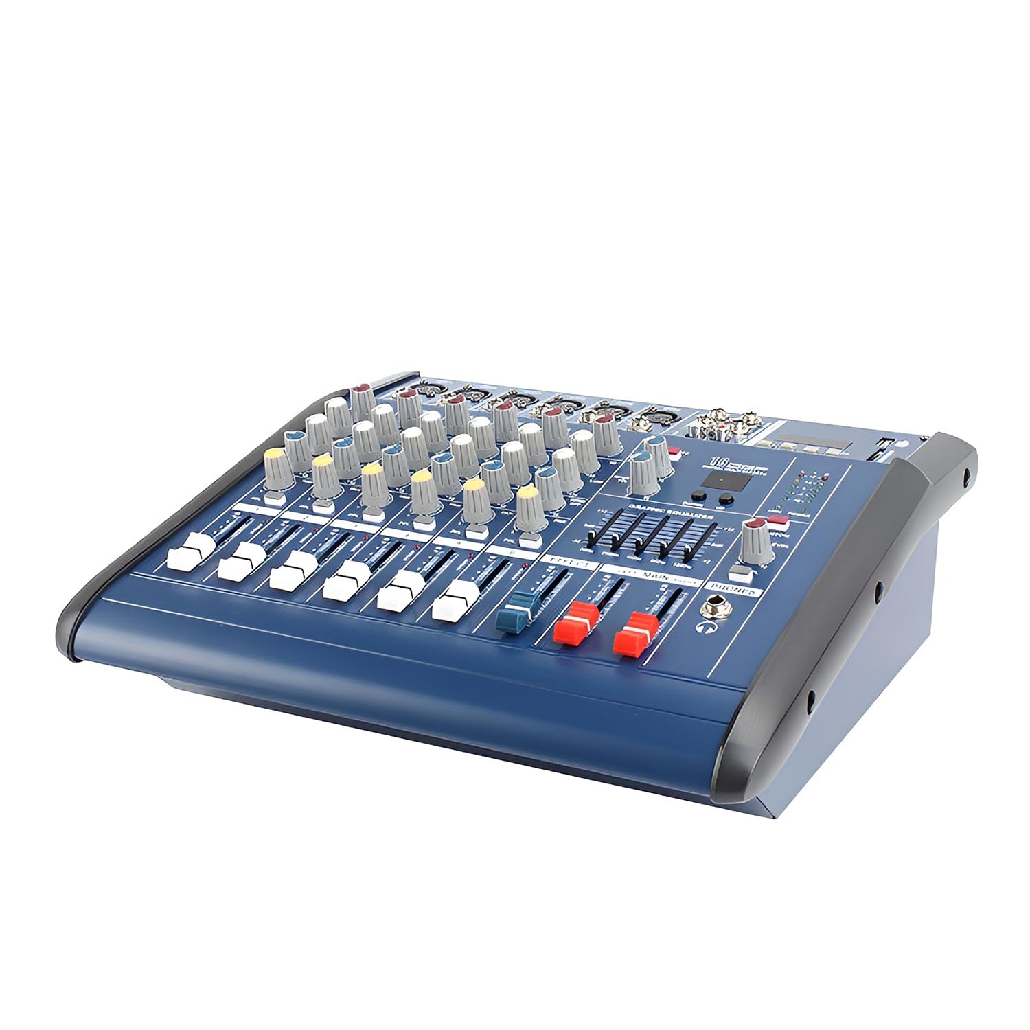 PMX-802D professional powered mixing console view 4