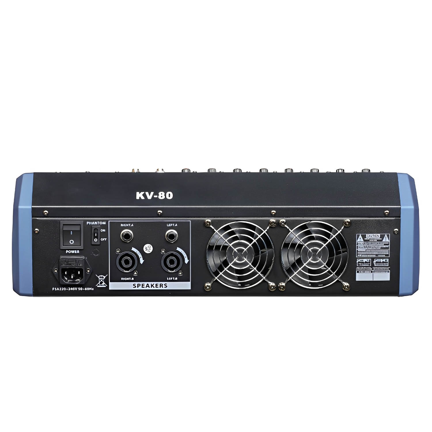 KV-120 professional powered mixing console view 5