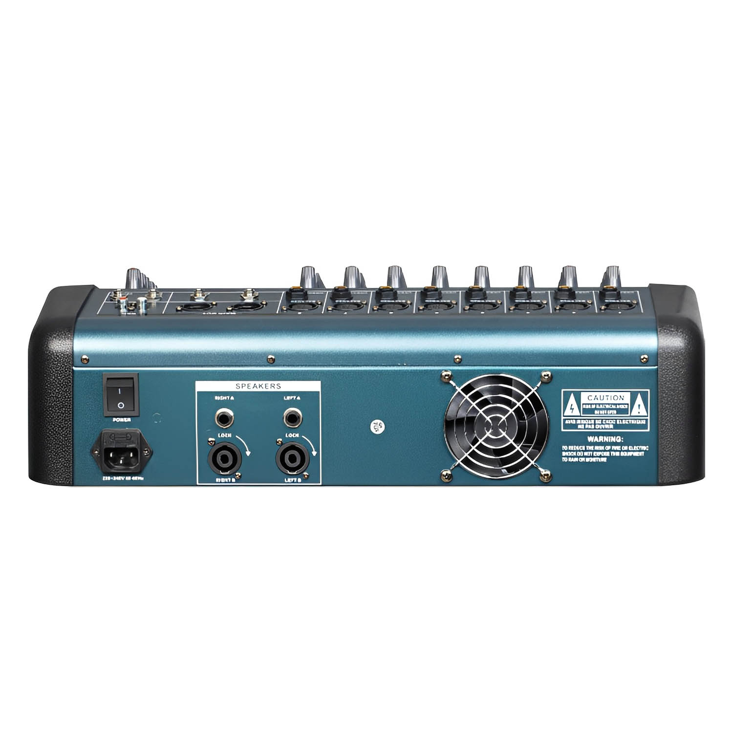 MX-1608D professional powered mixing console view 4