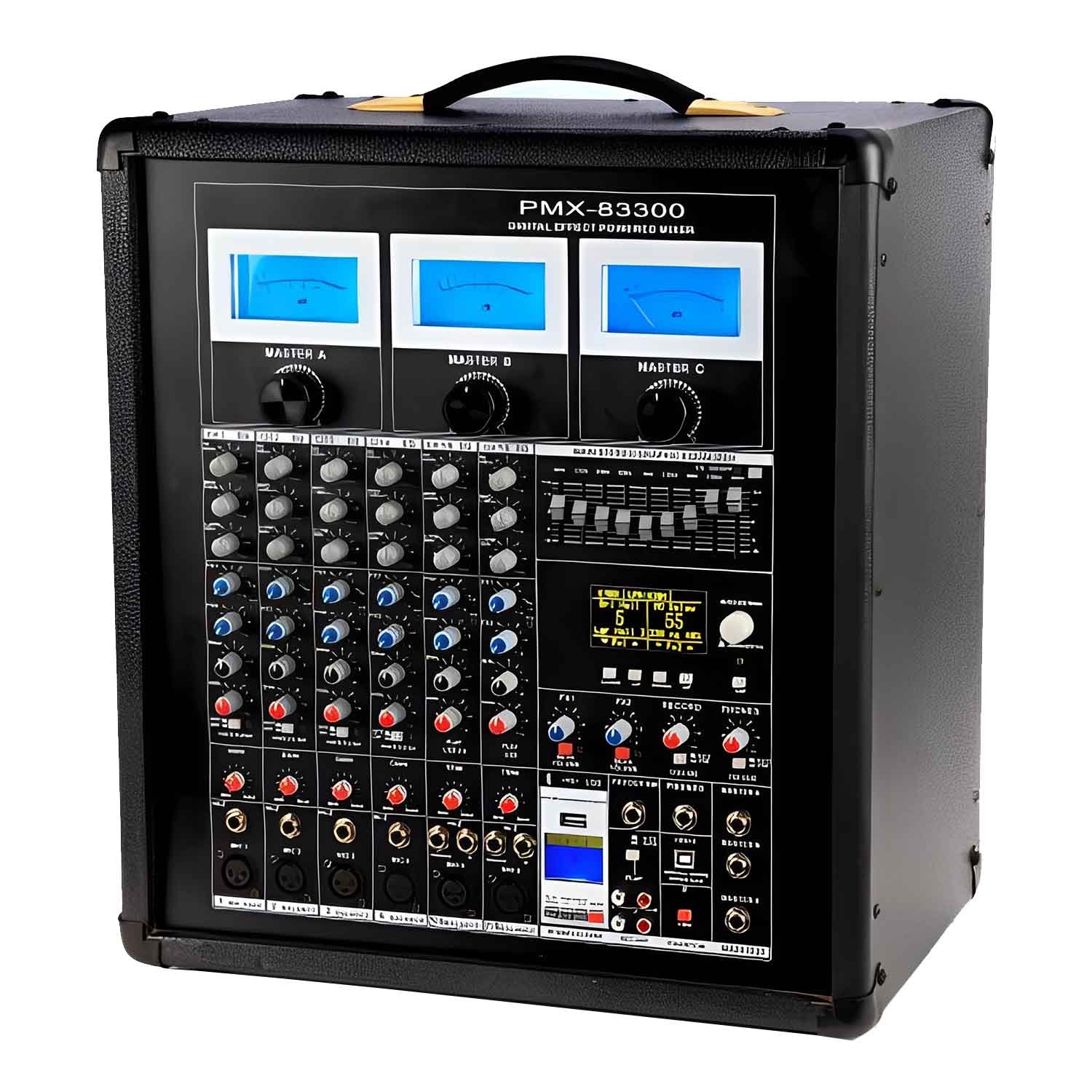 PMX83300 professional powered mixer view 2