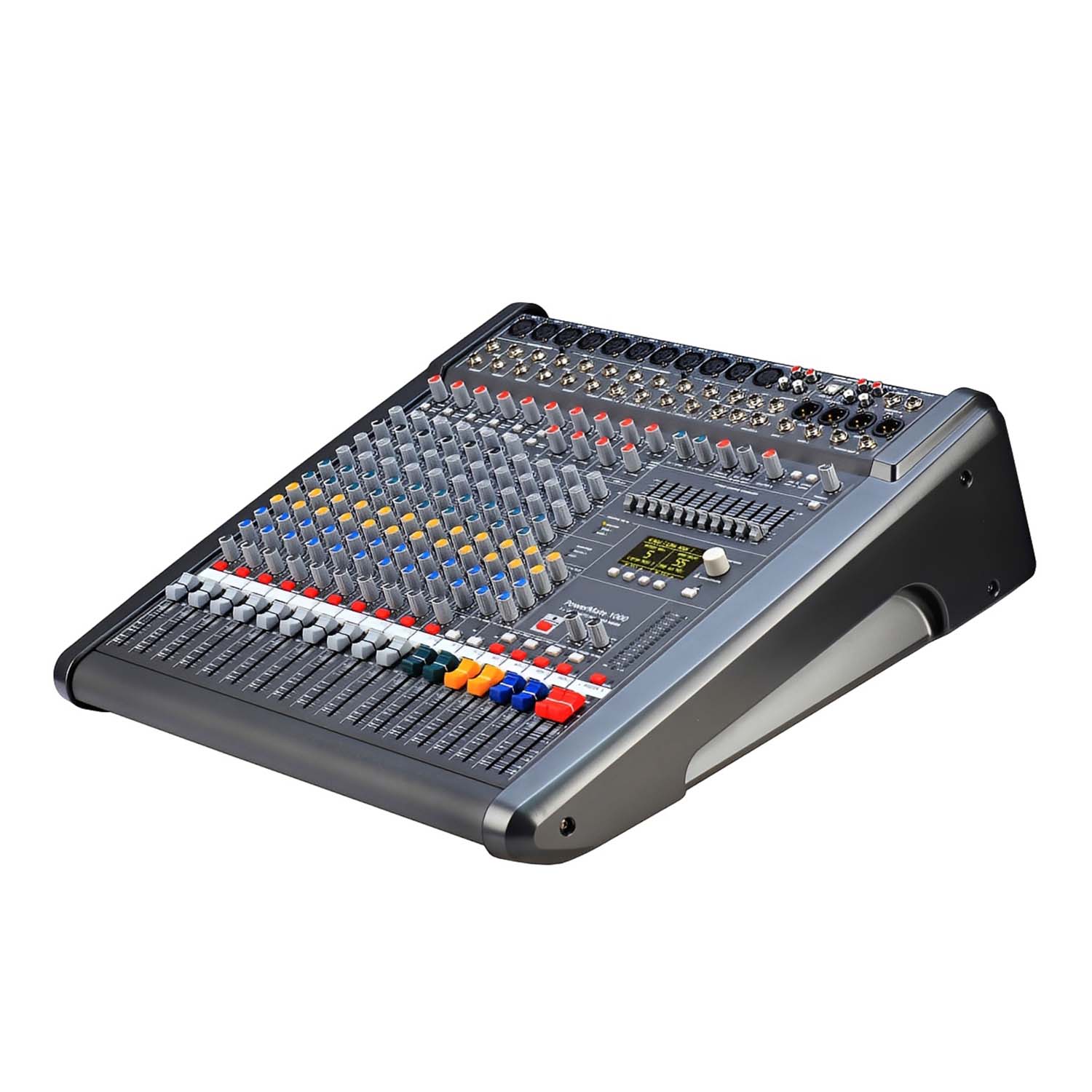 PM1000-3 professional powered audio mixer view 2