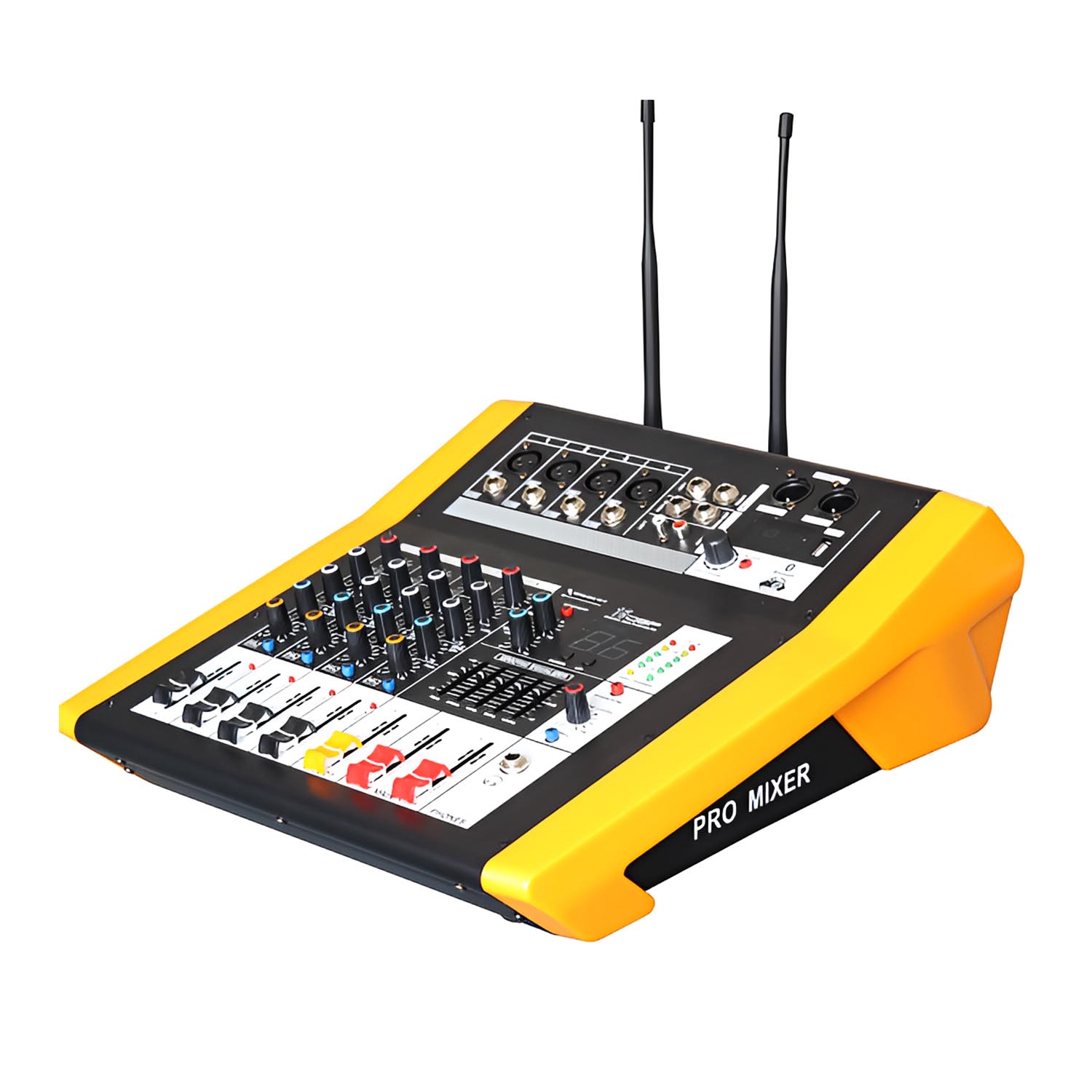 LA-4 dual channel UHF wireless microphone system view 2